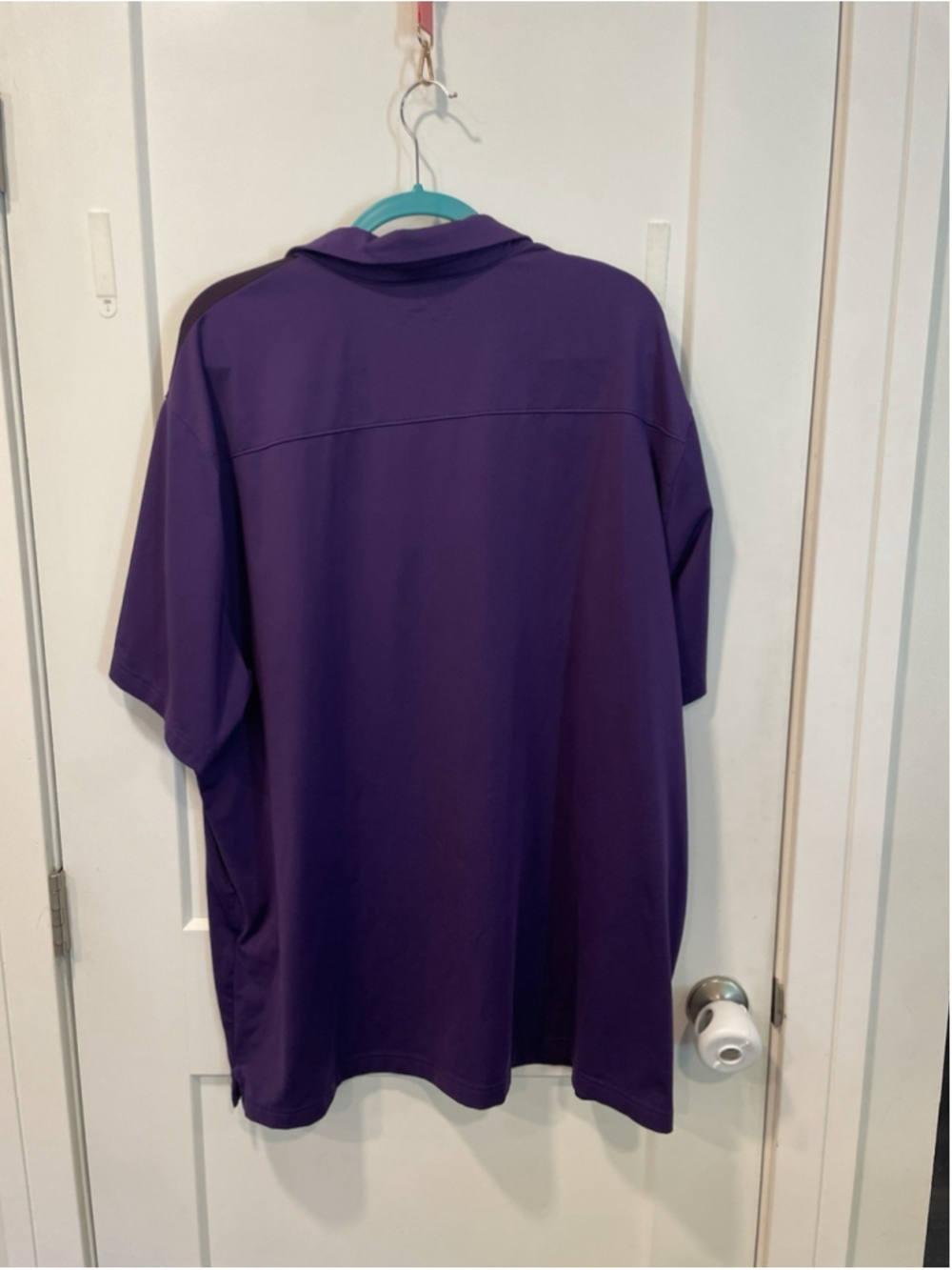 Under Armour Shirt Mens 4XL HeatGear Loose Fit Performance Golf Polo Purple - Picture 2 of 7